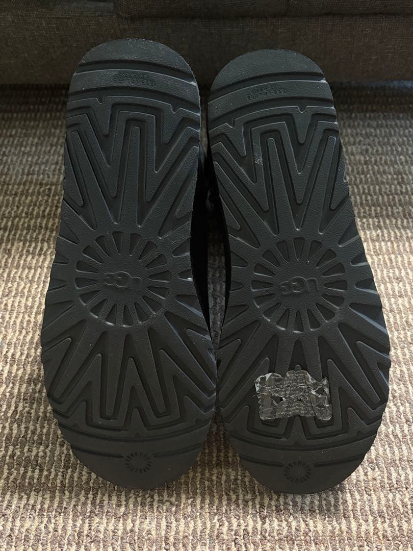 UGG メンズ クラシックショート ムートンブーツ シープスキン 黒 29cm