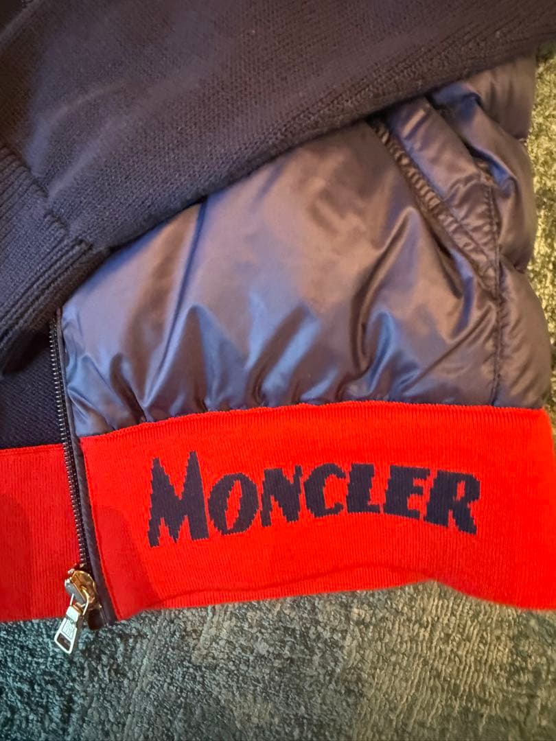 ち*ー様 MONCLER モンクレールネイビー ダウンジャケット　キッズ14a