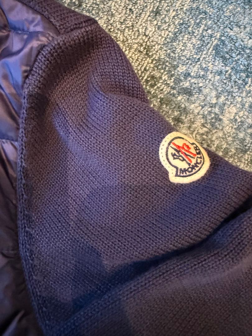 ち*ー様 MONCLER モンクレールネイビー ダウンジャケット　キッズ14a