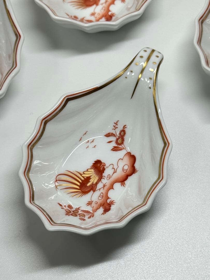 Richard Ginori レッドコック スプーンレスト 小皿 7枚セット