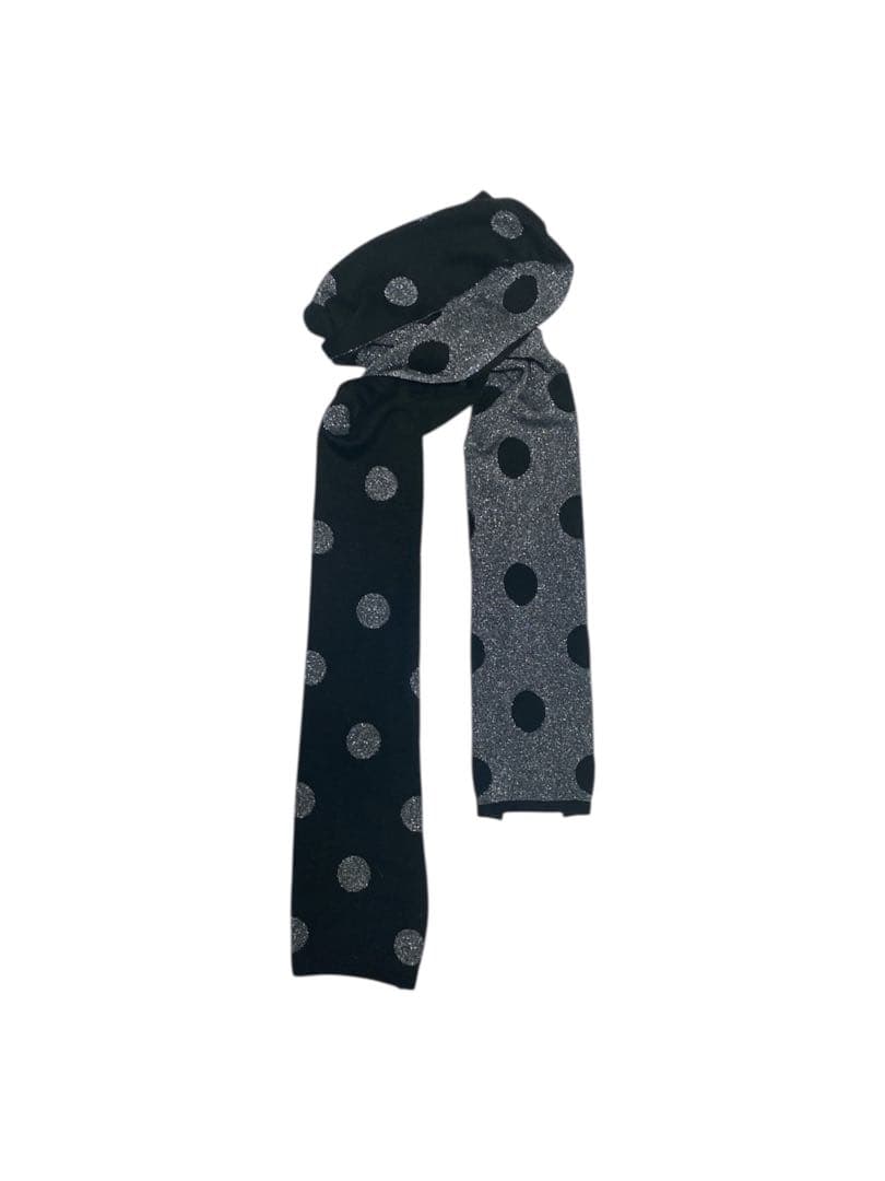 小物 2000s archive Polka dot long scarf y2k