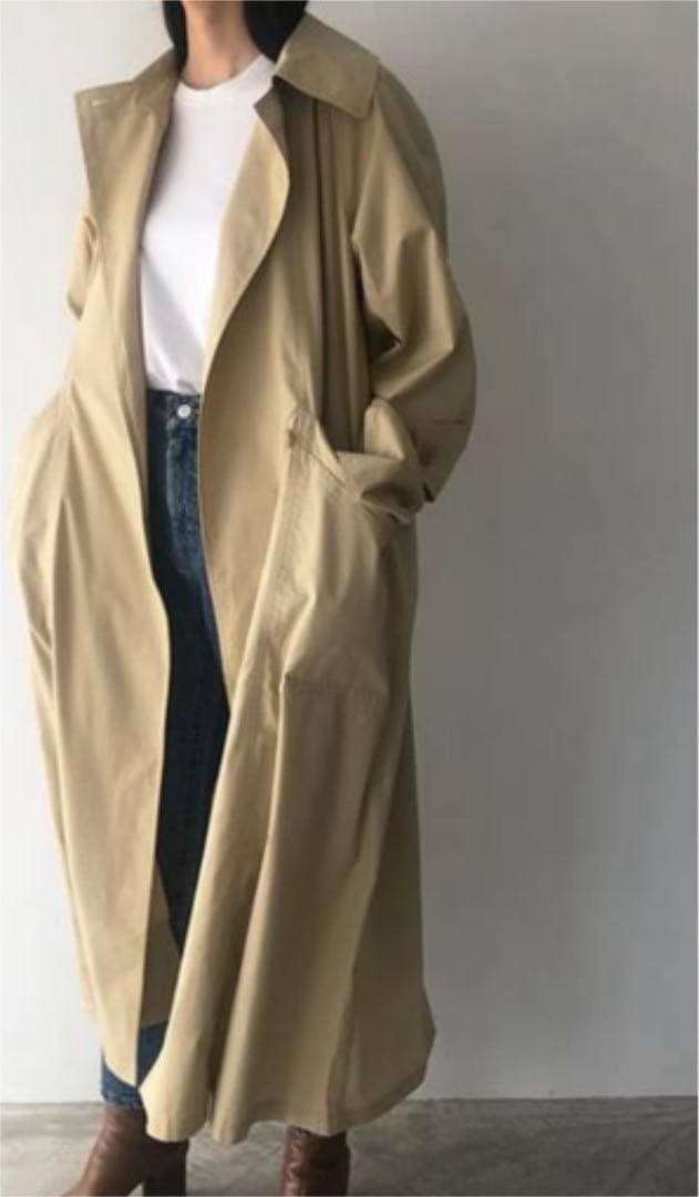 ★ちゃま★新品未使用 タックオーバートレンチコート