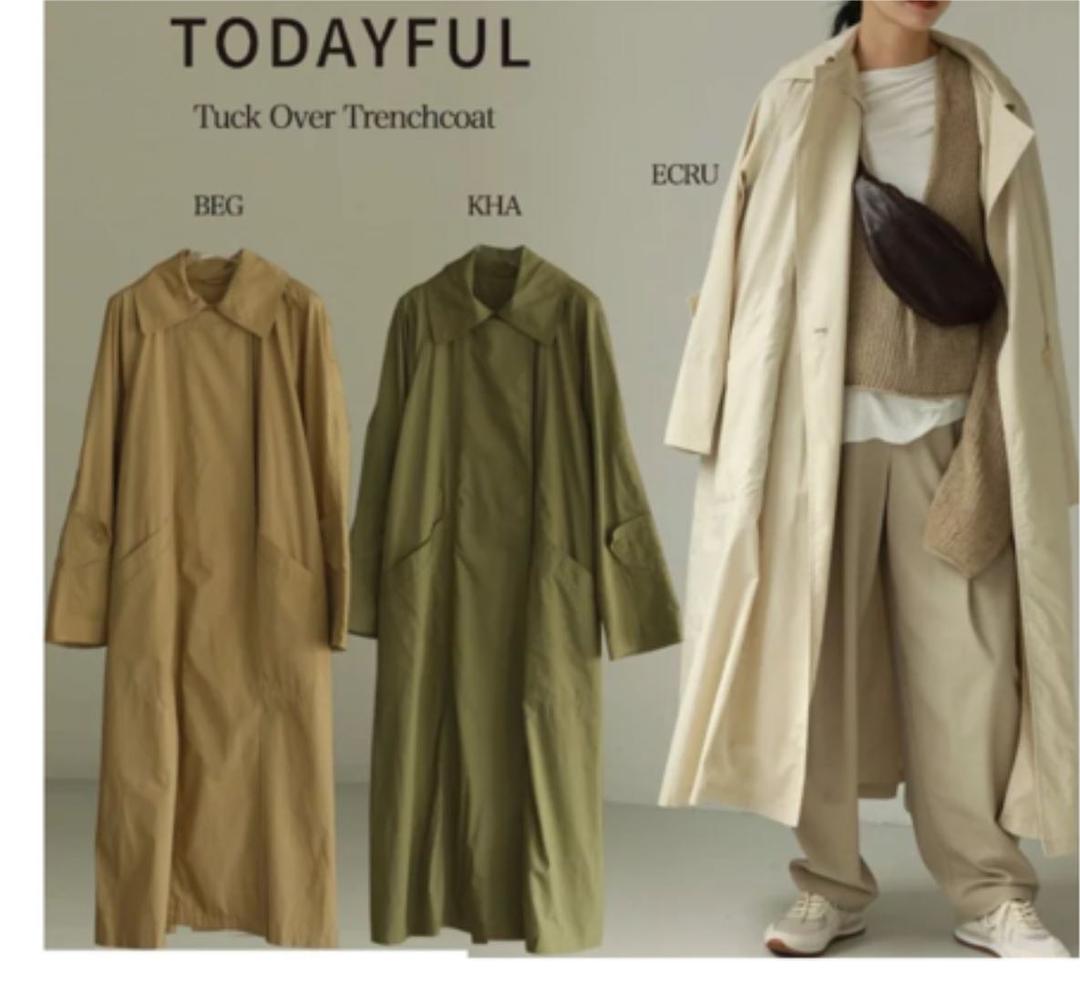 ★ちゃま★新品未使用 タックオーバートレンチコート