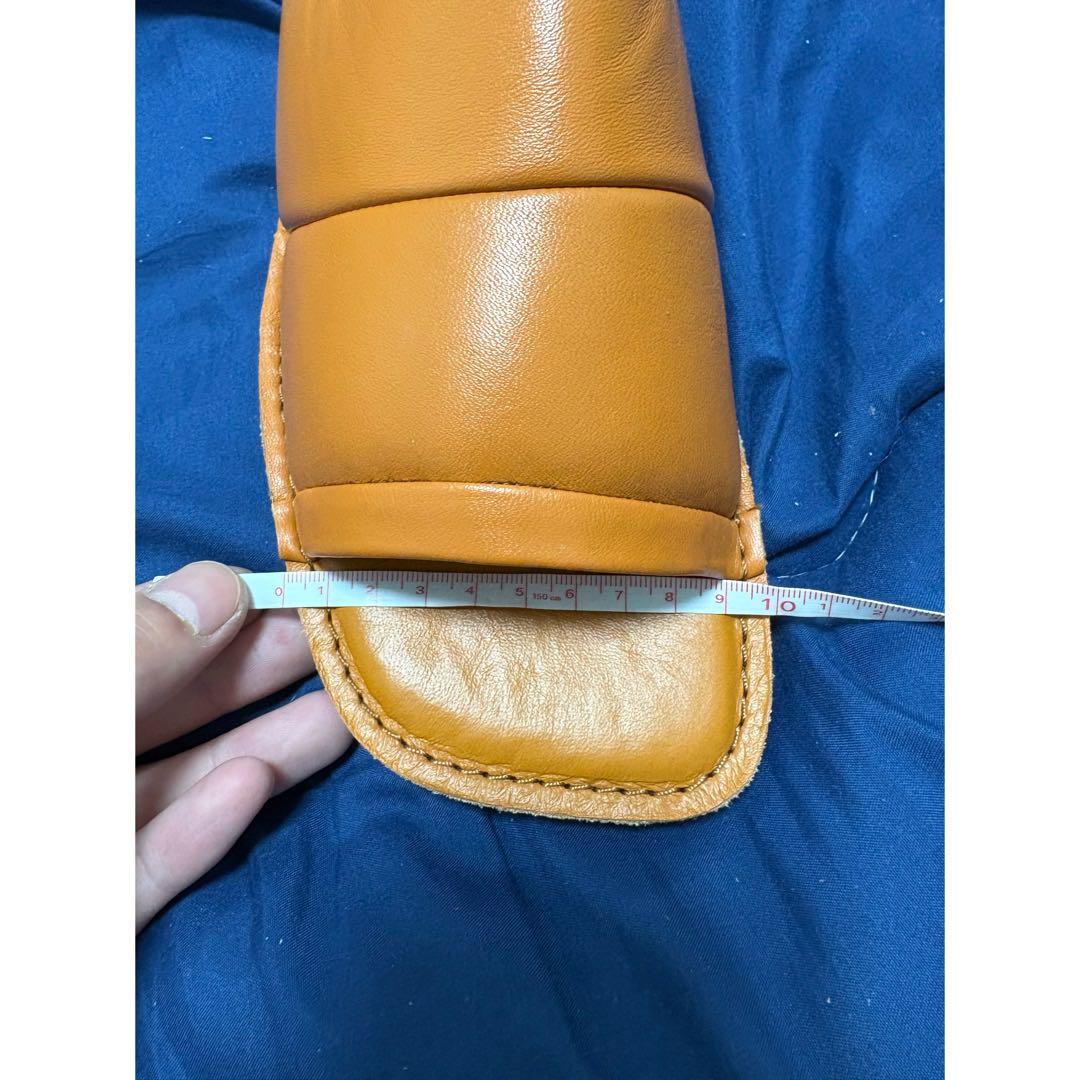 新品 dries van noten ラムレザー スクエア 本革 サンダル