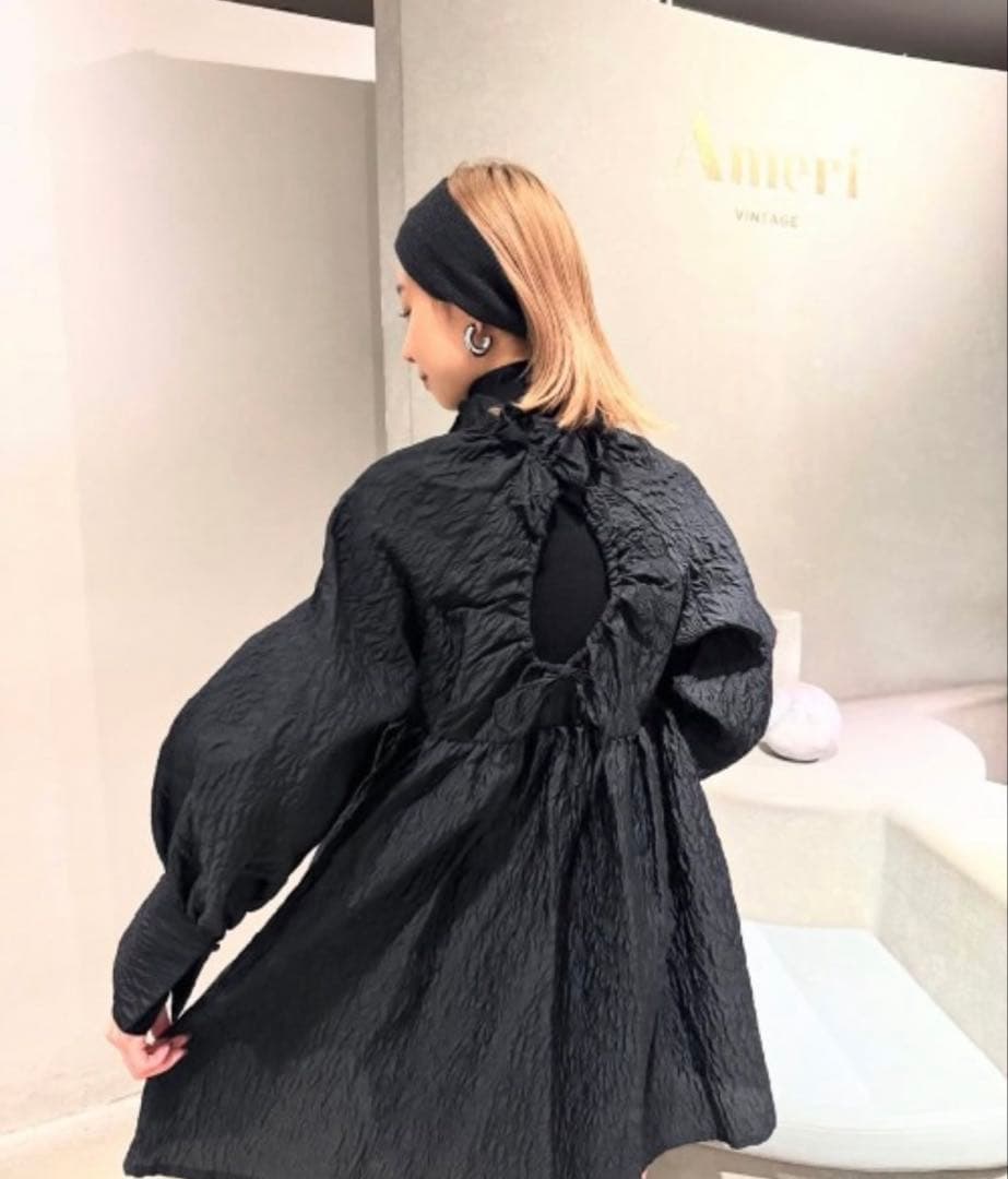 Ameri BUMPY VOLUME MINI DRESS 美品