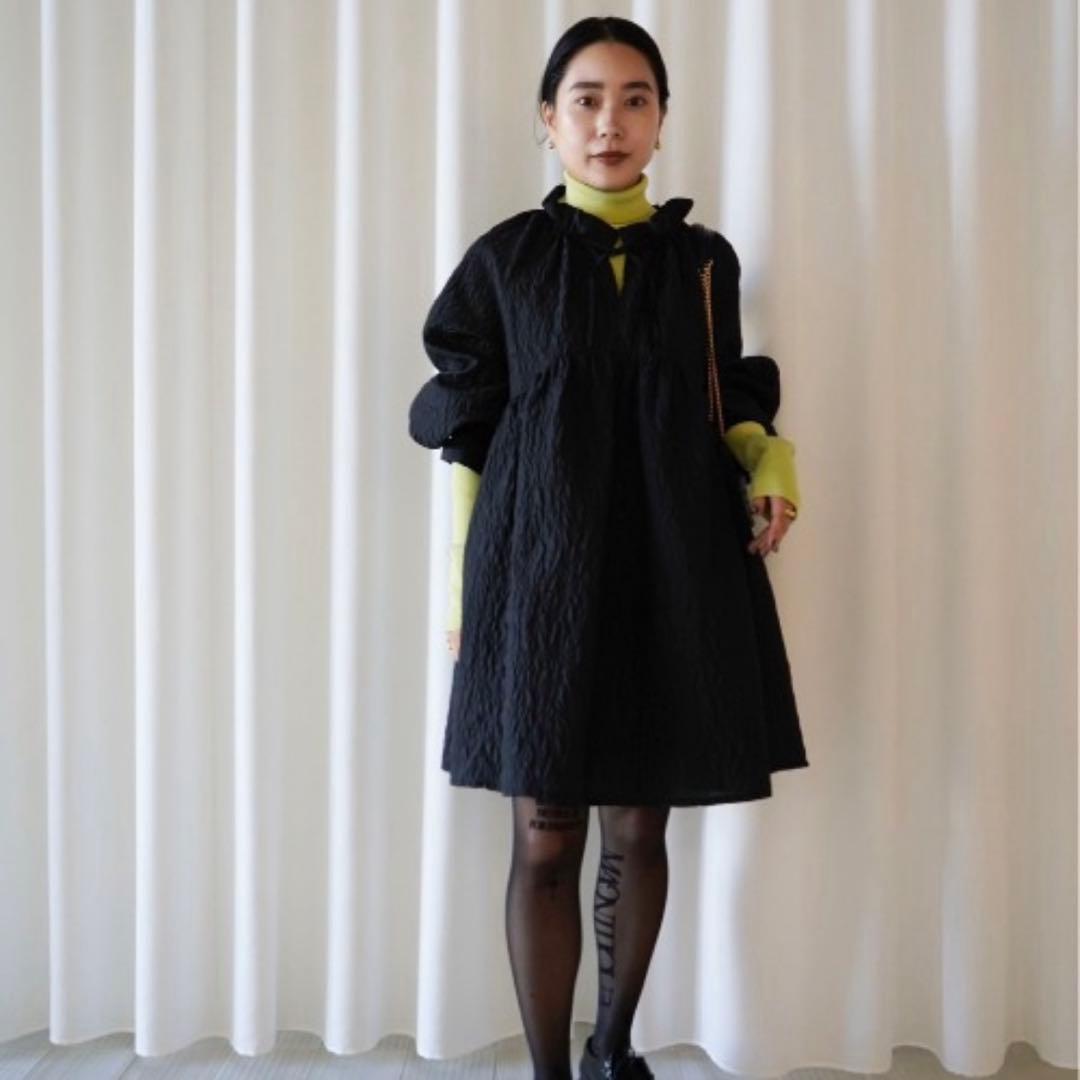 Ameri BUMPY VOLUME MINI DRESS 美品