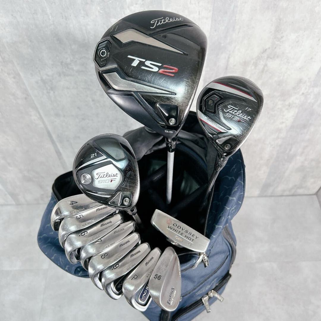 V102 タイトリスト 他 メンズ ゴルフ クラブ セット 13点