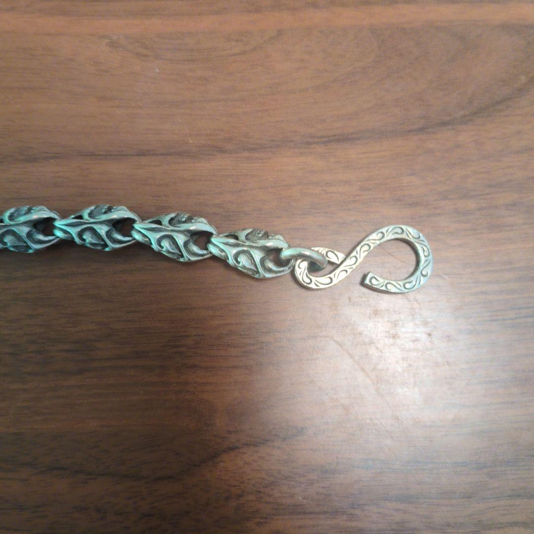 スカルデザイン ウォレットチェーン シルバー 約60cm