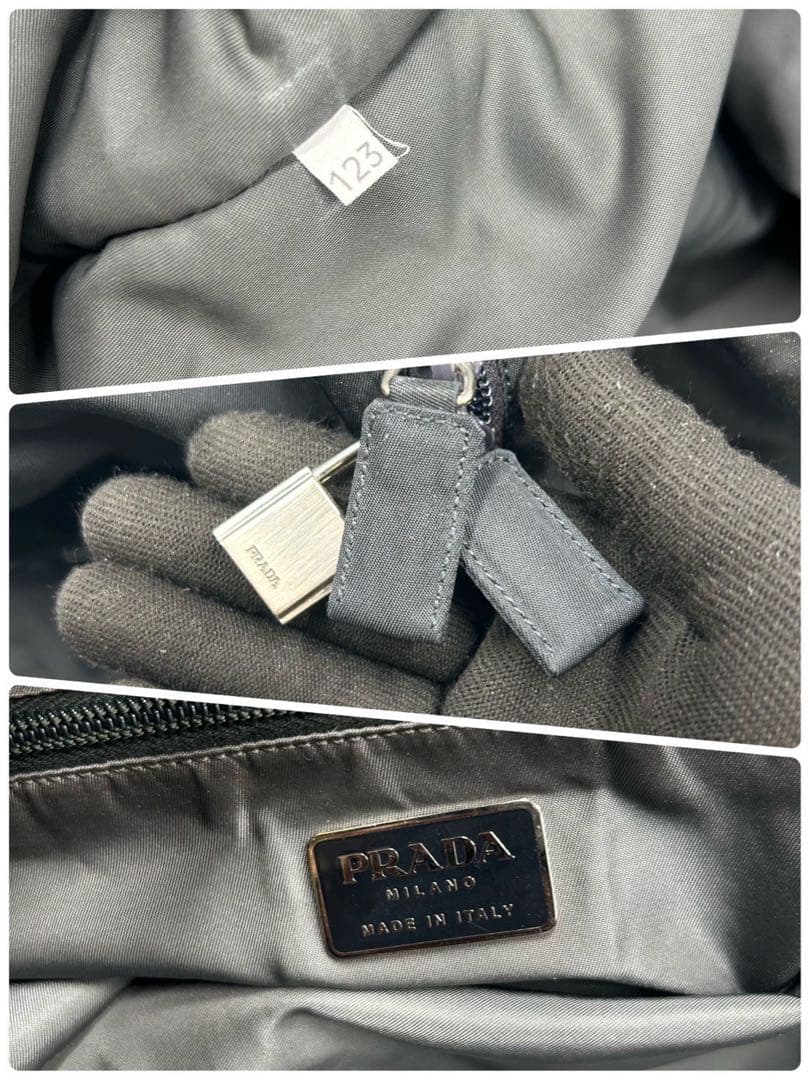 Cary ✨ プラダスポーツ ボストンバッグ V368 ダークネイビー×