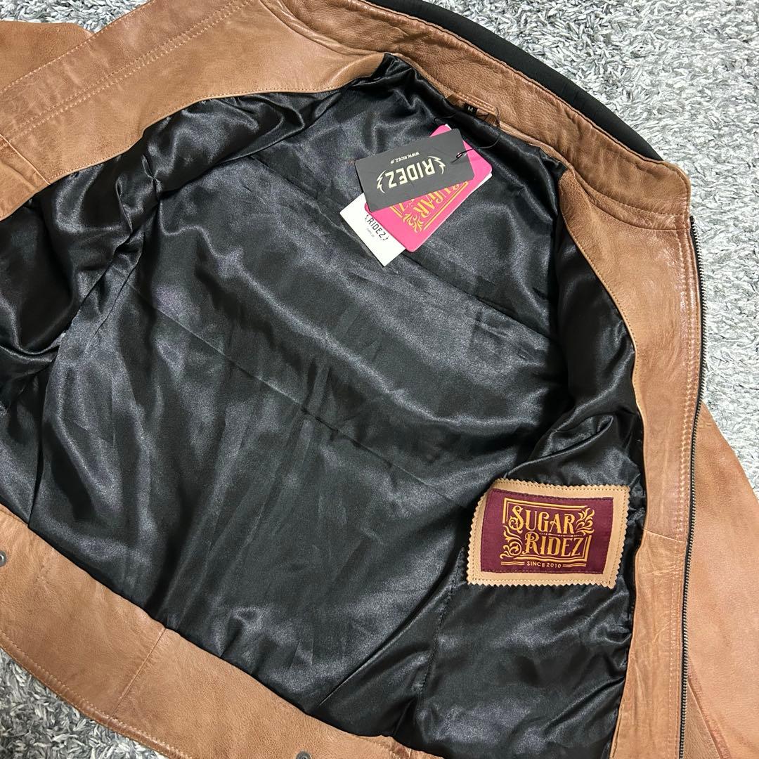 SUGAR RIDEZ キャメルブラウン レザージャケット Mサイズ