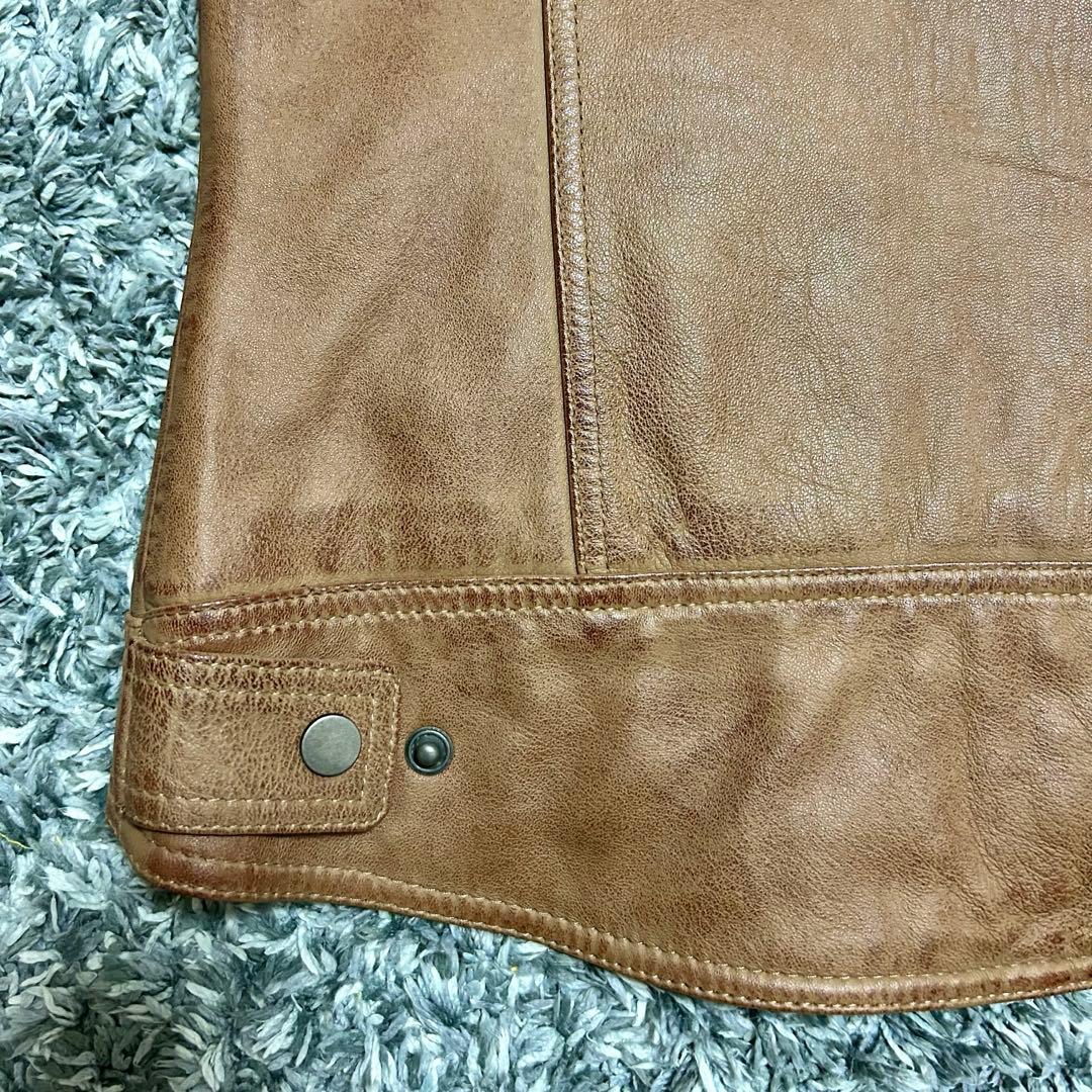 SUGAR RIDEZ キャメルブラウン レザージャケット Mサイズ