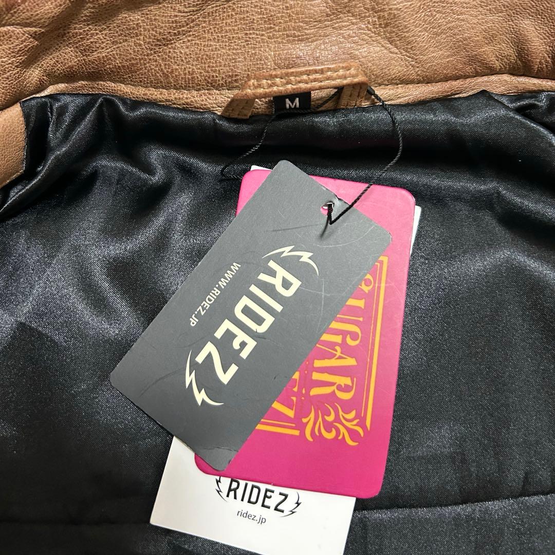 SUGAR RIDEZ キャメルブラウン レザージャケット Mサイズ