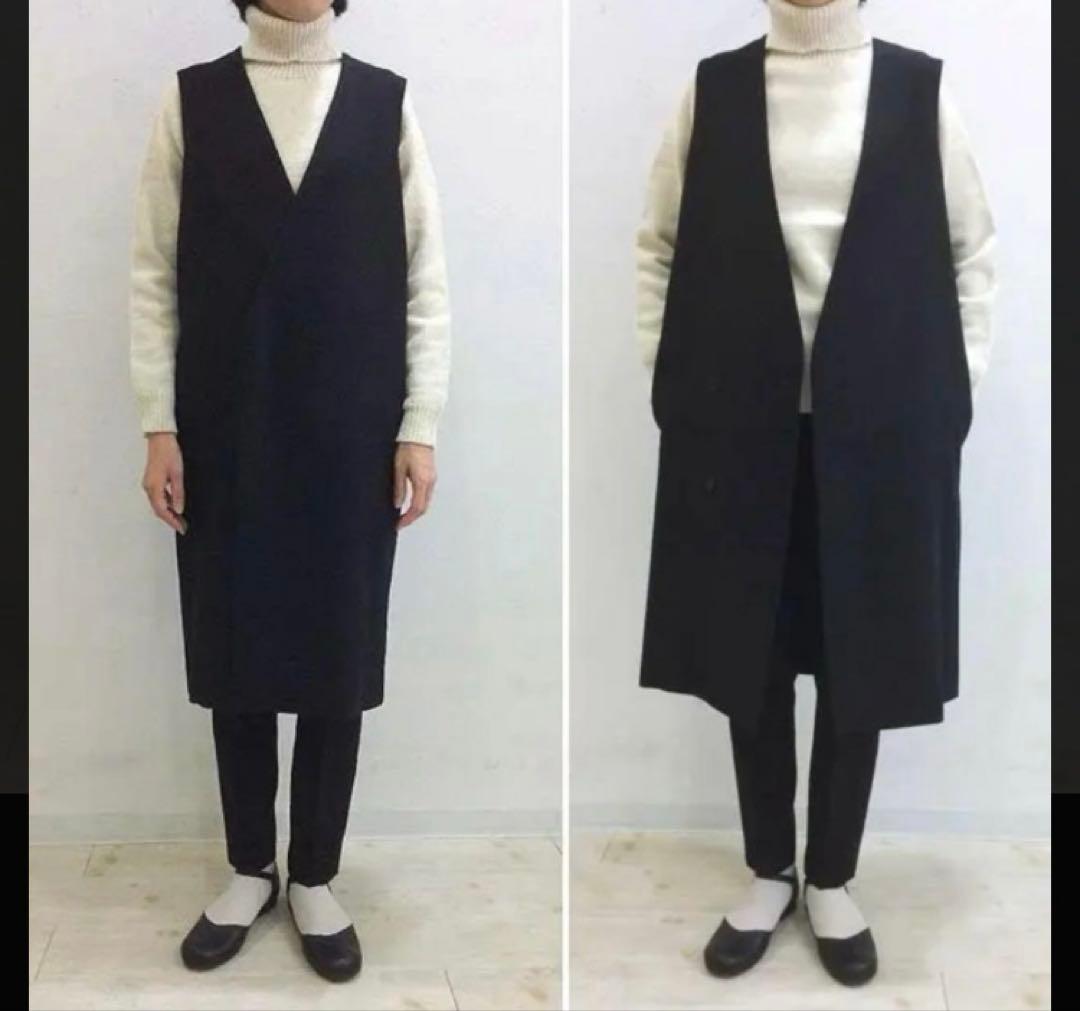 【美品】ゴーシュ　スーパー100'sビーバー ロングベスト