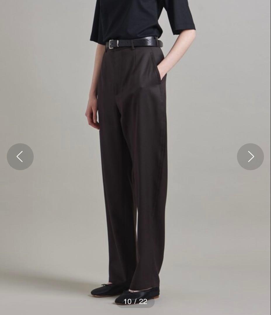 お値下げ不可【LOEFF】ロエフ ウール ギャバ ボンタン パンツ ブラウン