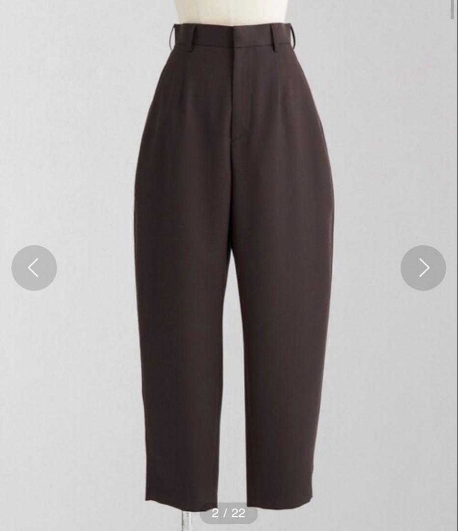 お値下げ不可【LOEFF】ロエフ ウール ギャバ ボンタン パンツ ブラウン