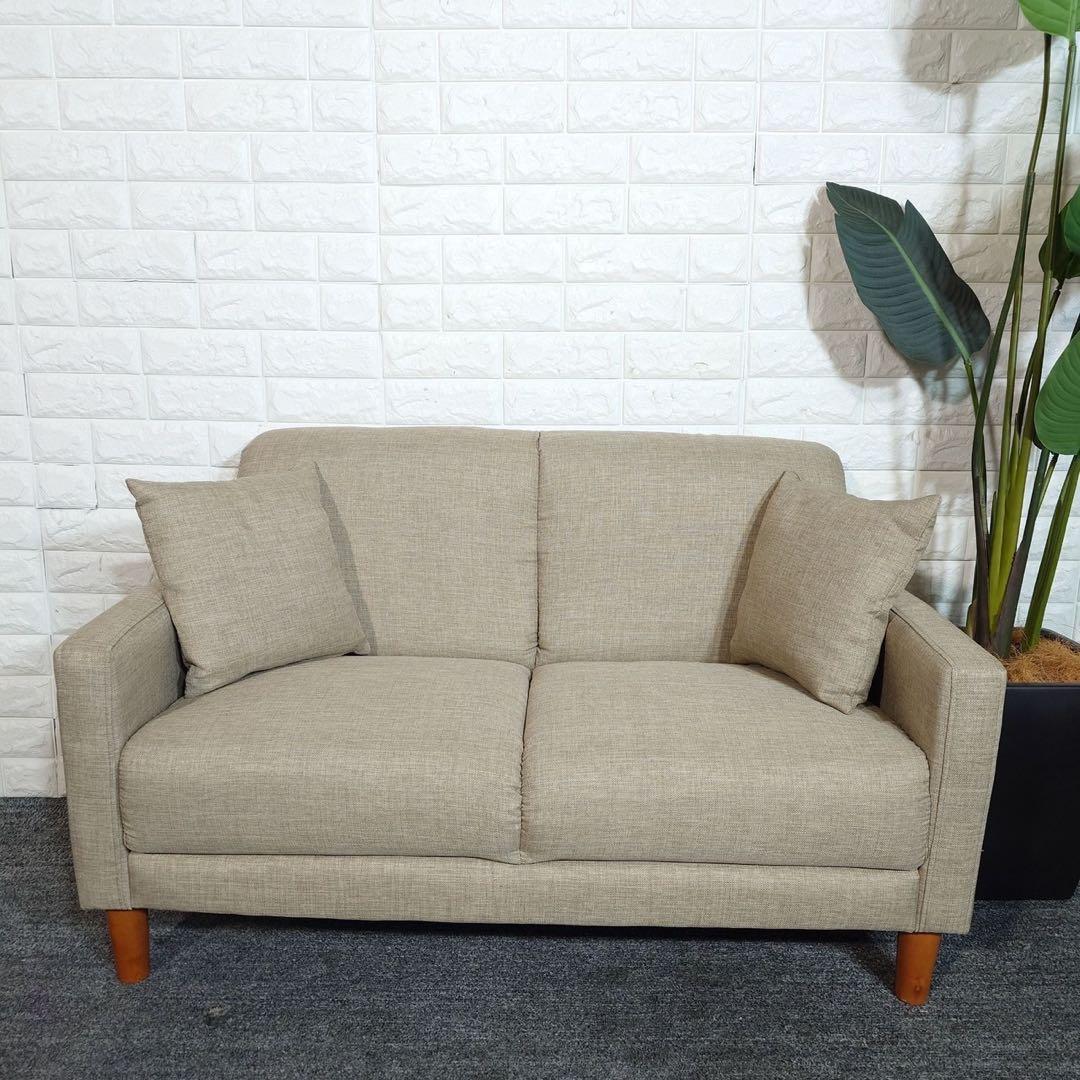 KAGU350 2人掛けコンパクトソファ Emma ファブリック I029