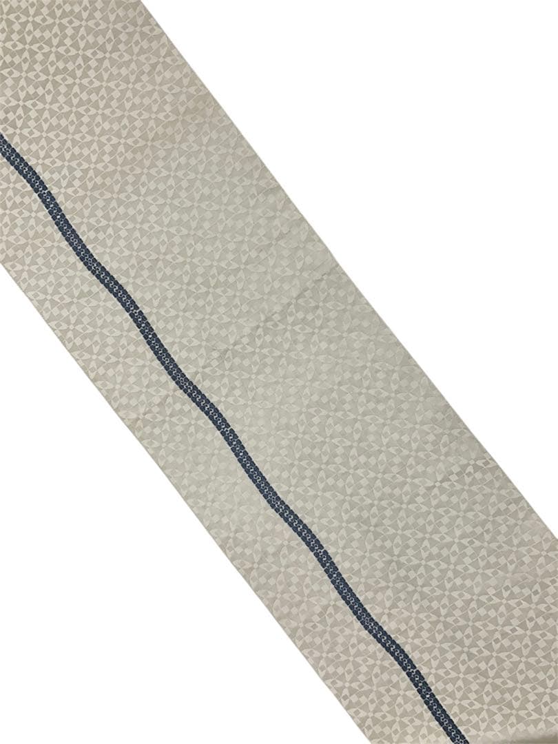 ¨̮⃝ 幾何学模様 ジッパー 博多織 名古屋帯