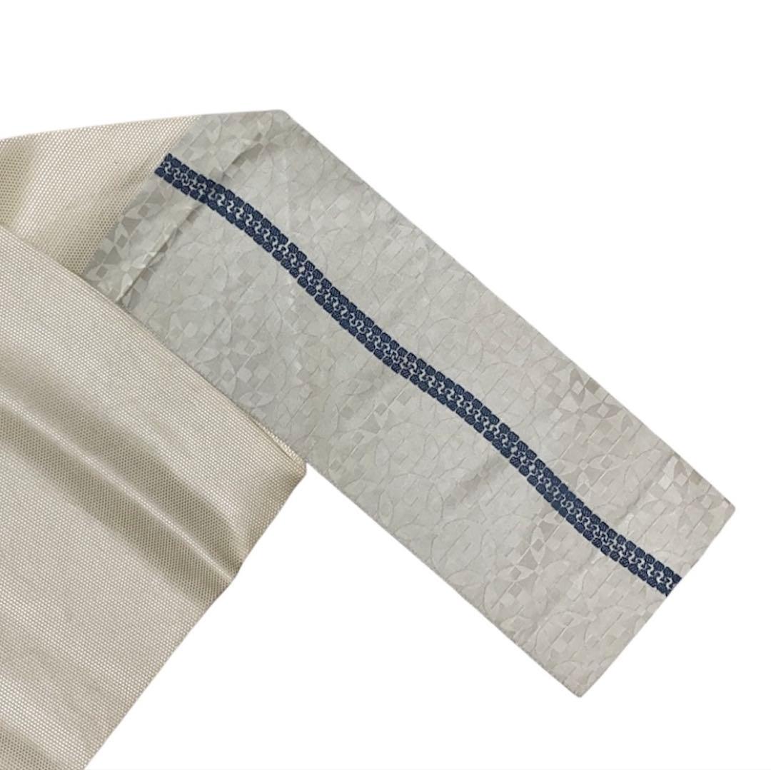 ¨̮⃝ 幾何学模様 ジッパー 博多織 名古屋帯