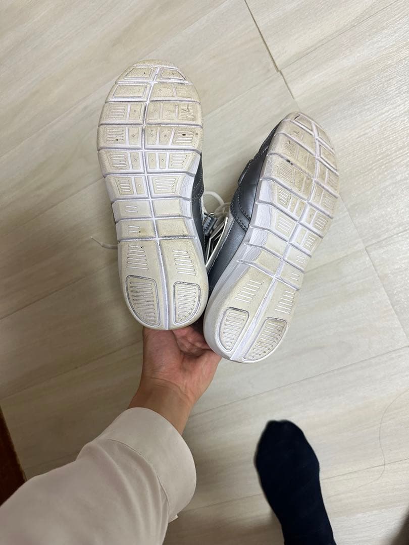 ADAMSボクシングシューズ ハイカット ホワイト/グレー