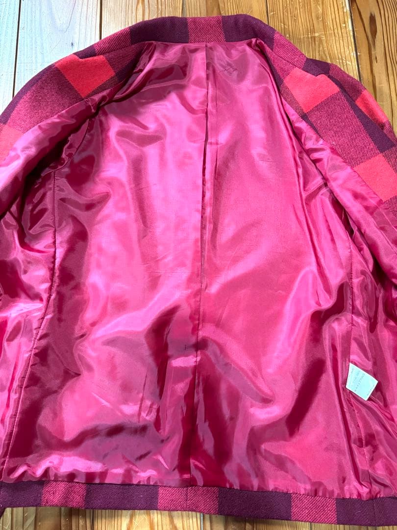初期　UNDERCOVER ブロックチェック　ジャケット　赤　レア　ヴィンテージ