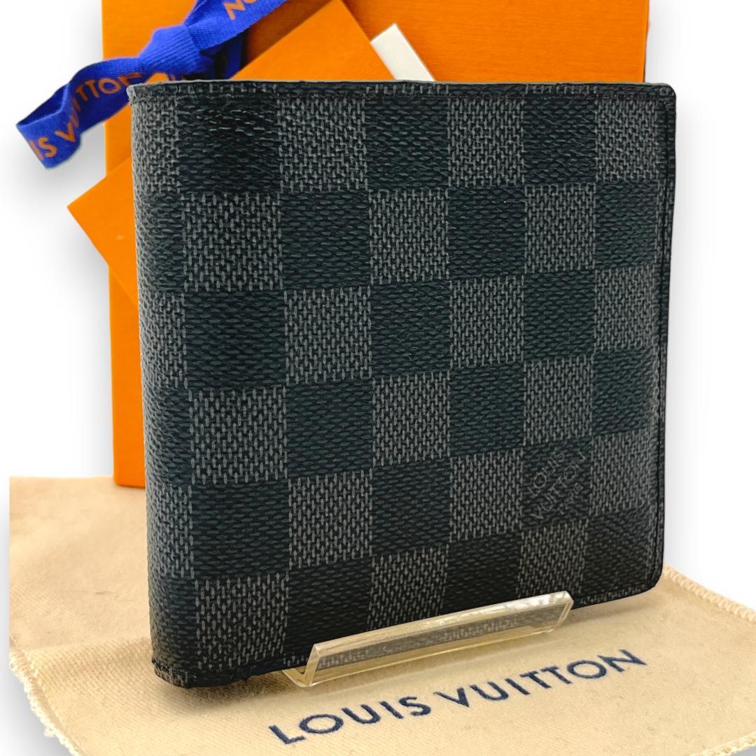 ルイヴィトン ダミエ・グラフィット ポルトフォイユ・マルコ 二つ折り財布