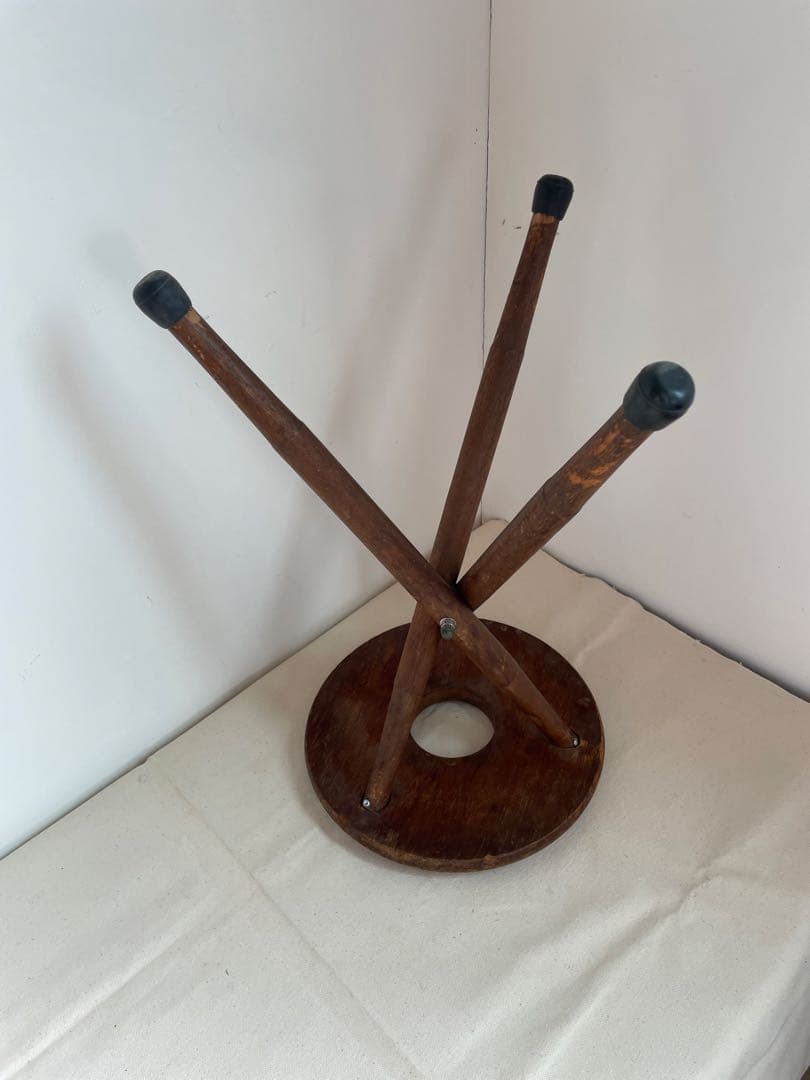 古道具　スツール　三脚　ヴィンテージ