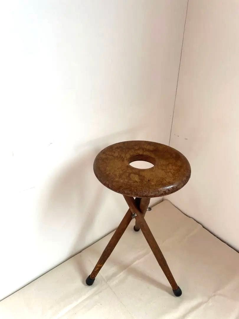 古道具　スツール　三脚　ヴィンテージ