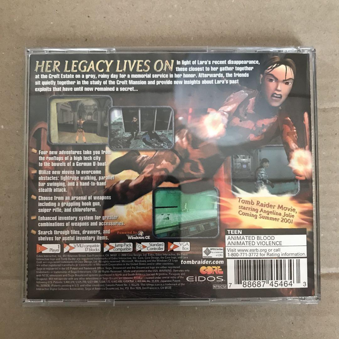 Tomb Raider Chronicles 北米版　Dreamcast