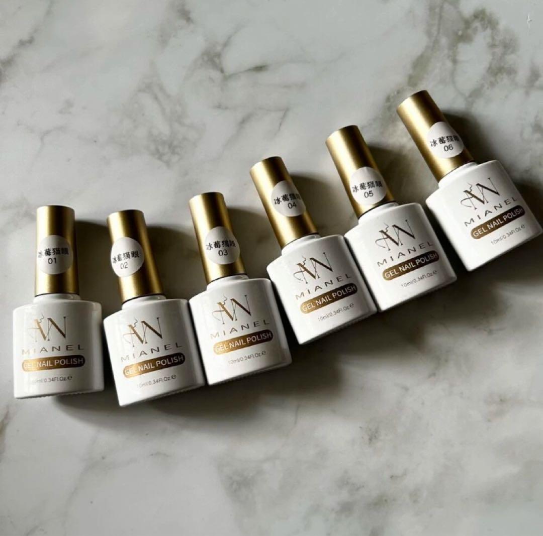 ネイルジェル6色セット