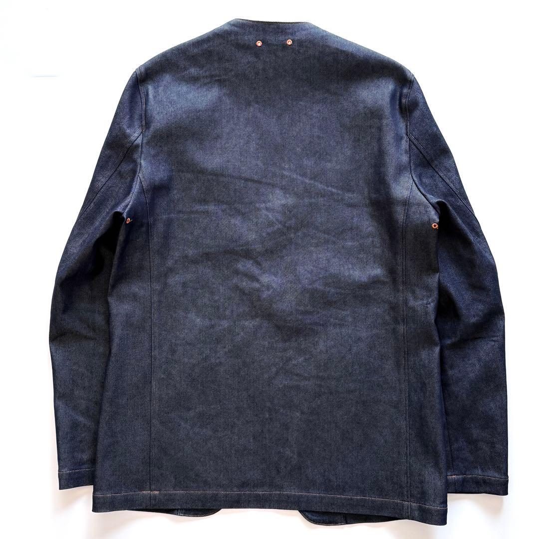 【23SS】SOPHNET ソフネット ノーカラー デニムジャケット インディゴ