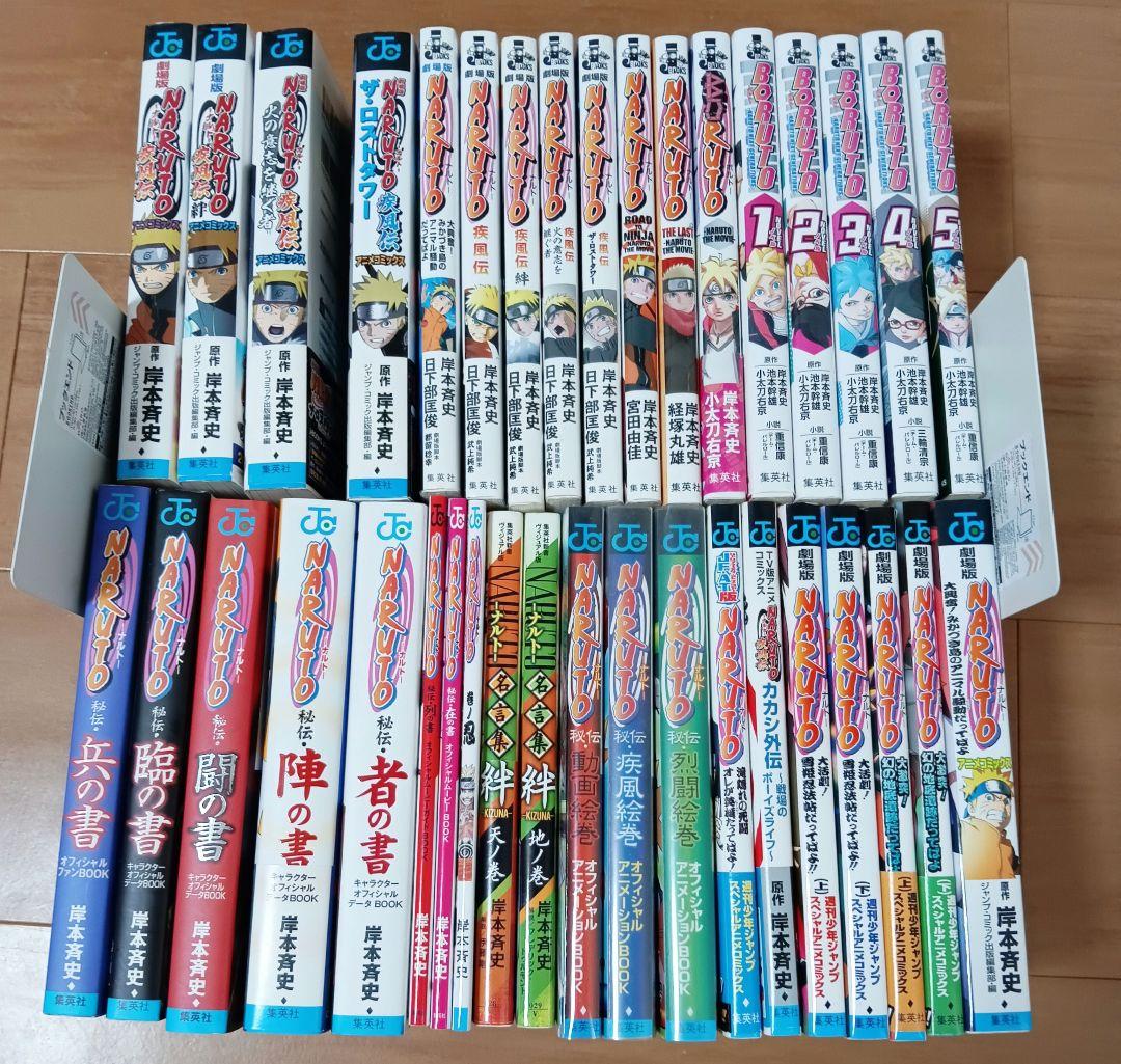 NARUTO　関連本37冊　　オフィシャルデータブック　アニメコミックス　等