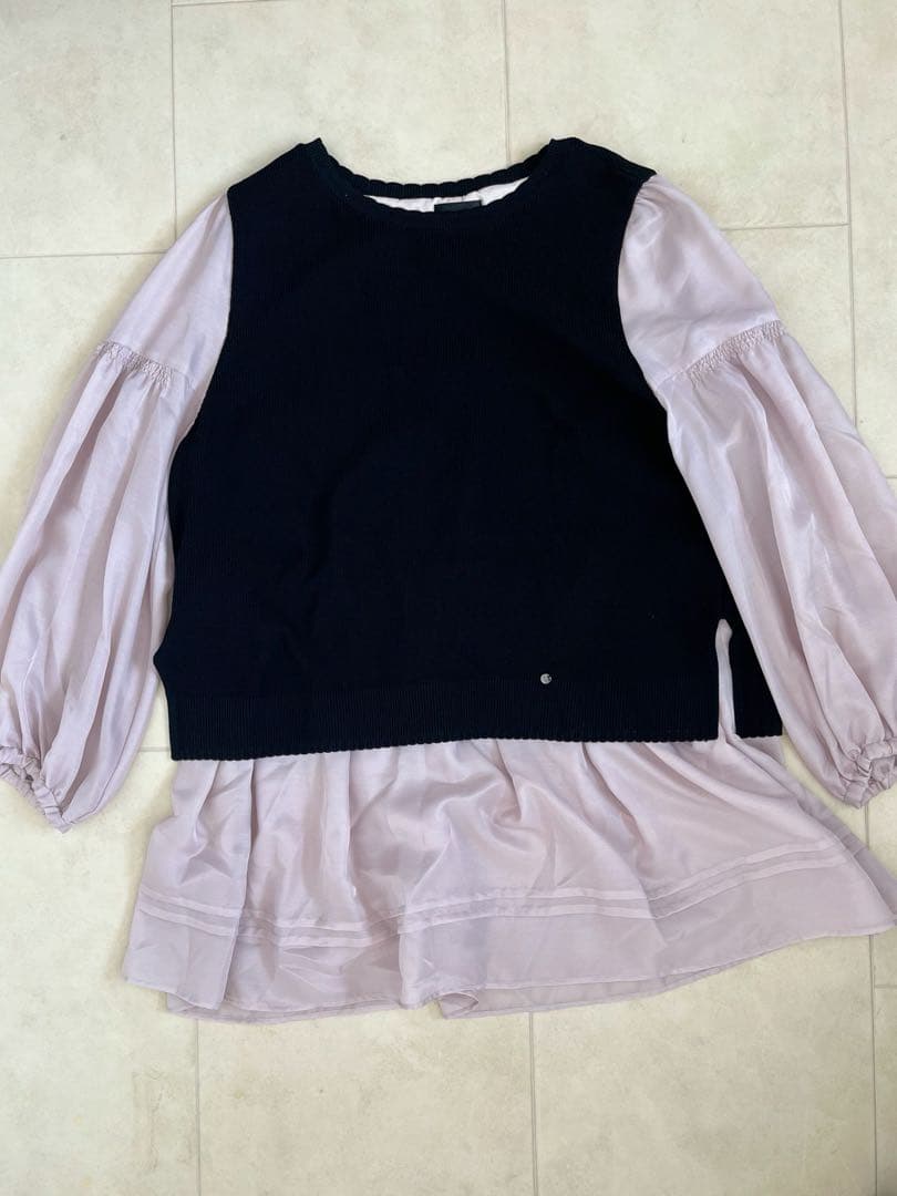 【TOBECHIC】美品✨レイヤーニット チュニック