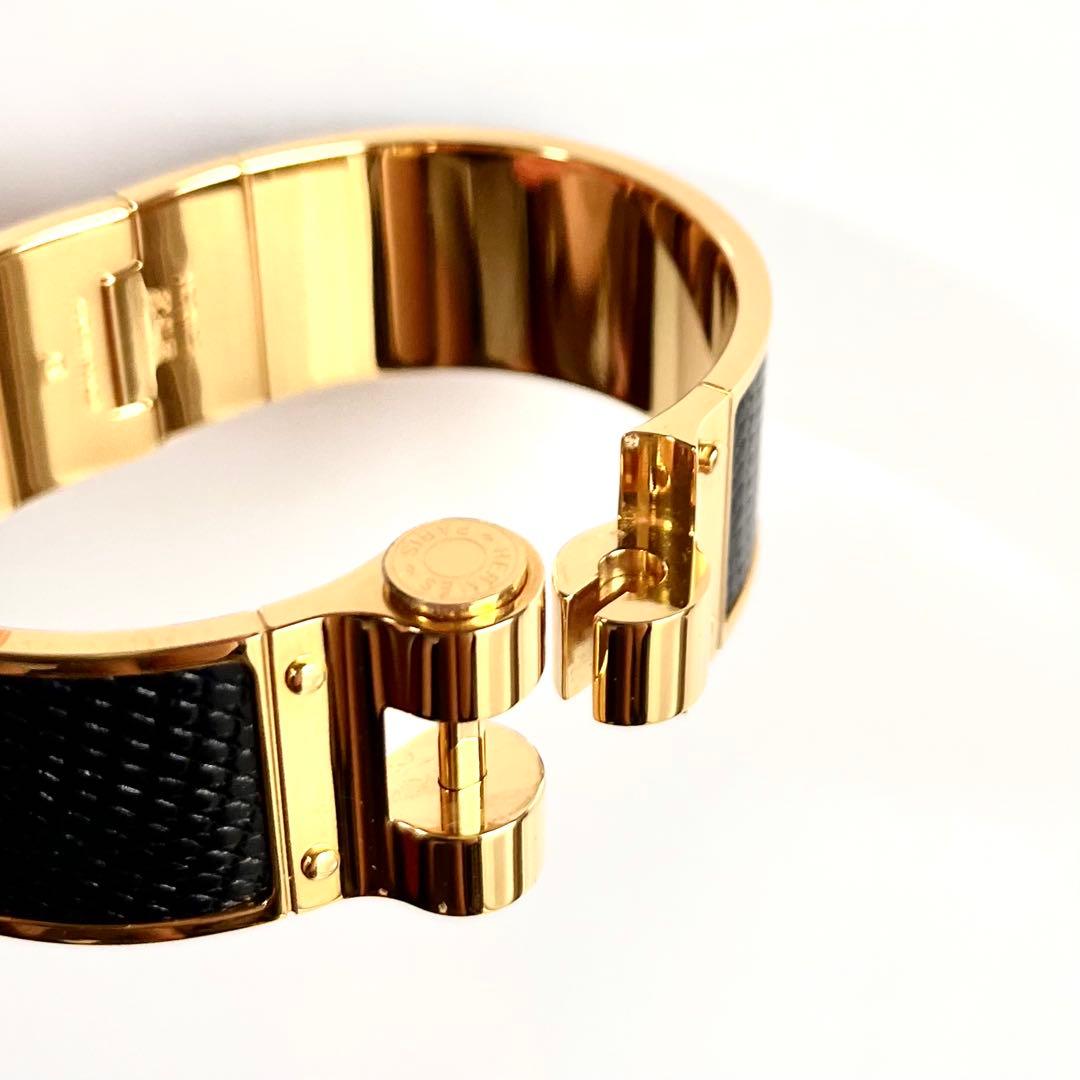 【HERMES】シャルニエールGM バングル ブレスレット ゴールド