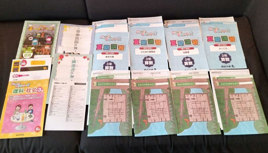 【未使用】11ヶ月分 ジュニア予習シリーズ3年 4教科　3月〜1月
