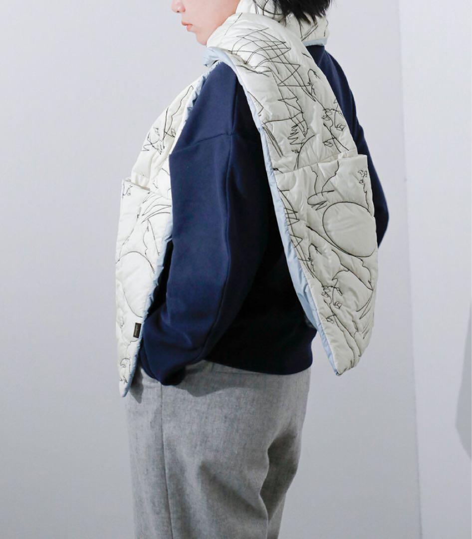 mame☆ 新品☆ manipuri リバーシブル キルティング ストール