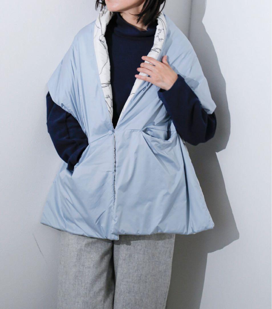 mame☆ 新品☆ manipuri リバーシブル キルティング ストール