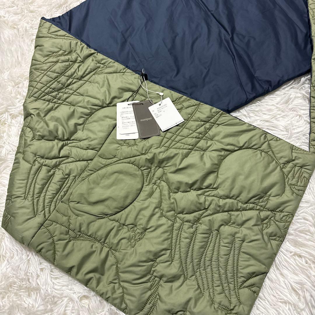 mame☆ 新品☆ manipuri リバーシブル キルティング ストール