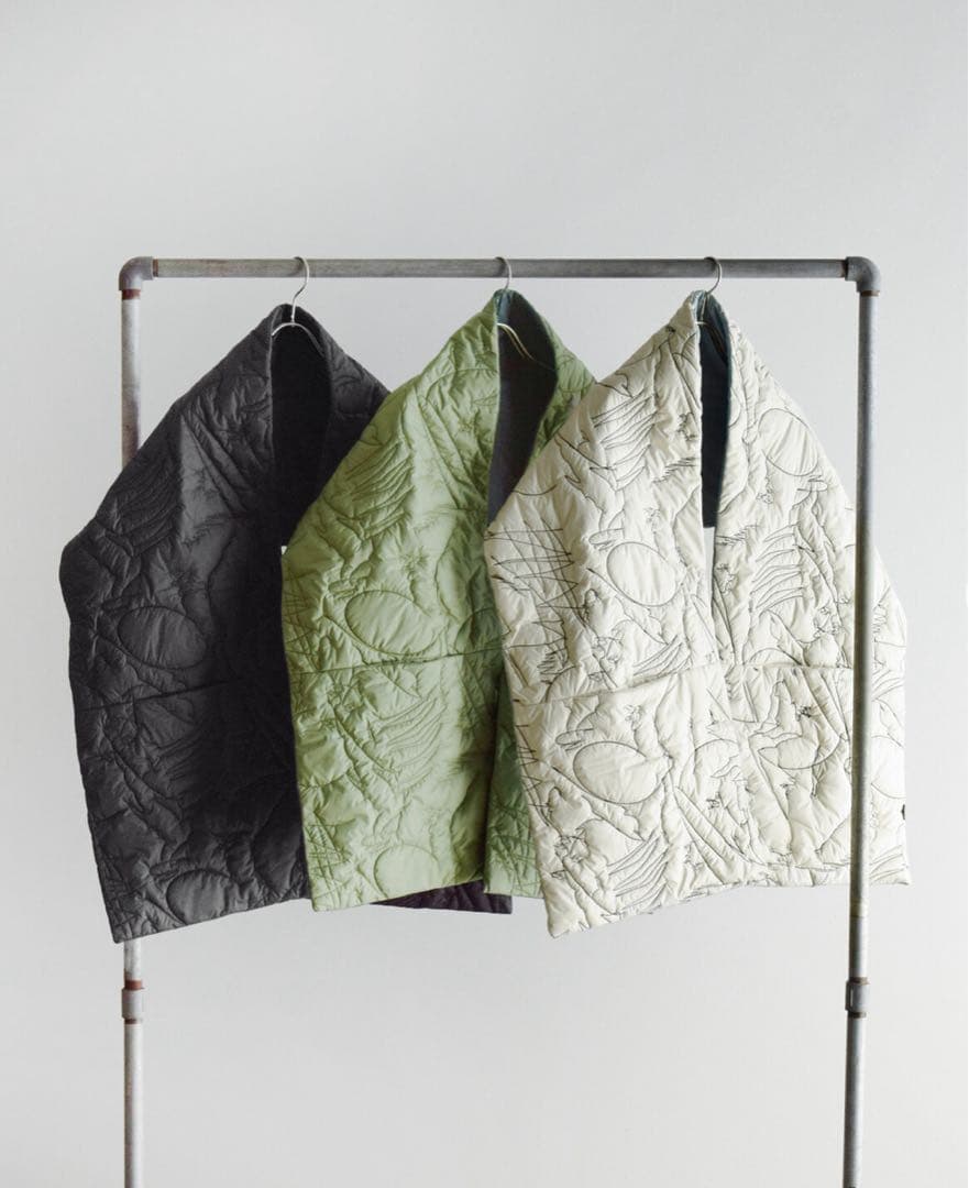 mame☆ 新品☆ manipuri リバーシブル キルティング ストール