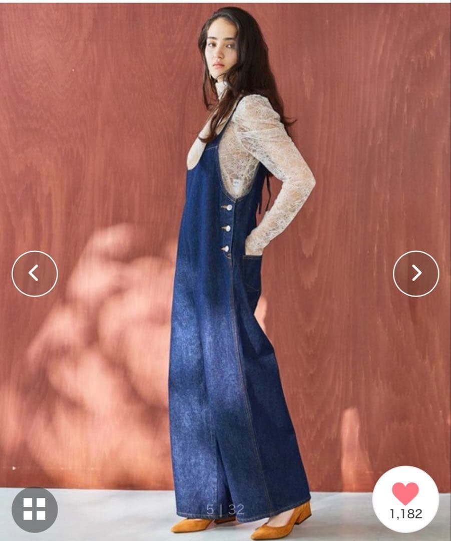 atelier SOMETHING アメリカンスリーブオールインワン