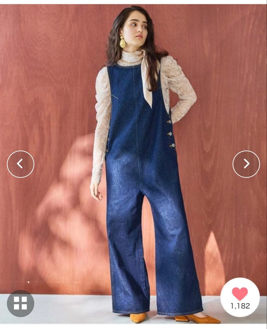 atelier SOMETHING アメリカンスリーブオールインワン