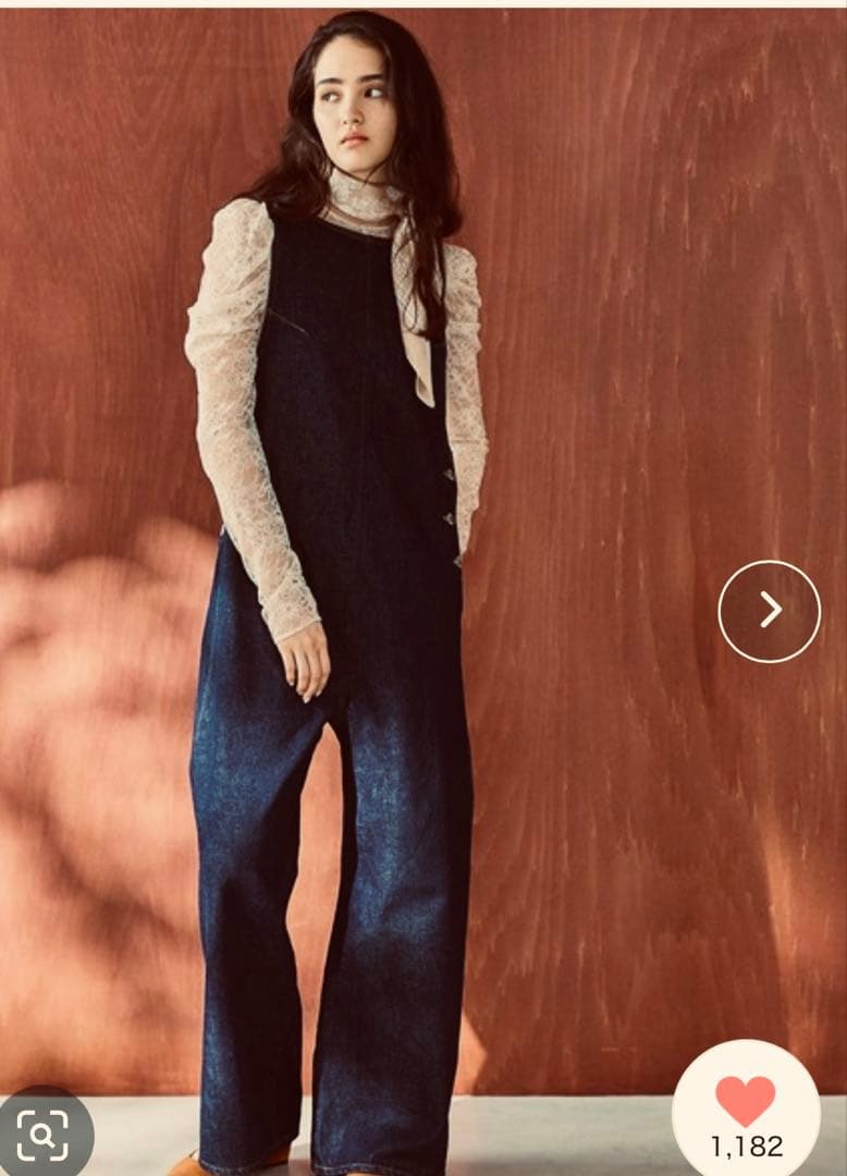 atelier SOMETHING アメリカンスリーブオールインワン