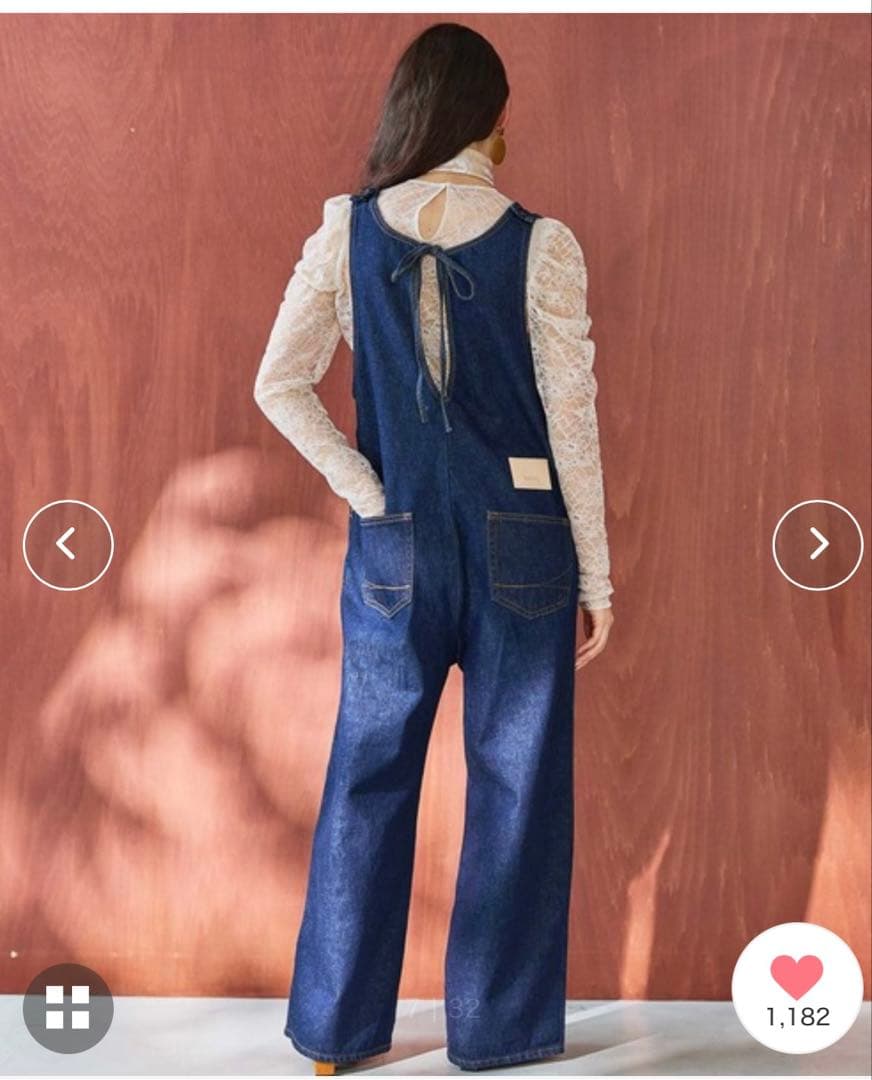 atelier SOMETHING アメリカンスリーブオールインワン