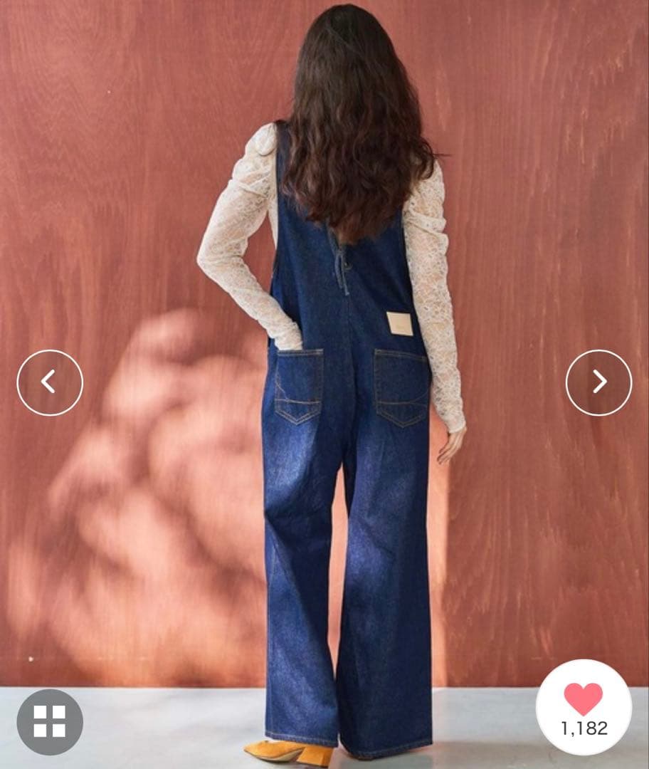 atelier SOMETHING アメリカンスリーブオールインワン