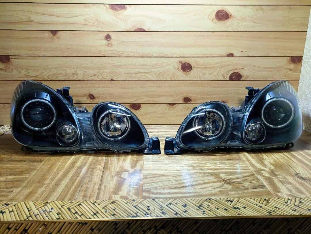 16系 アリスト イカリング ヘッドライト JZS160 JZS161