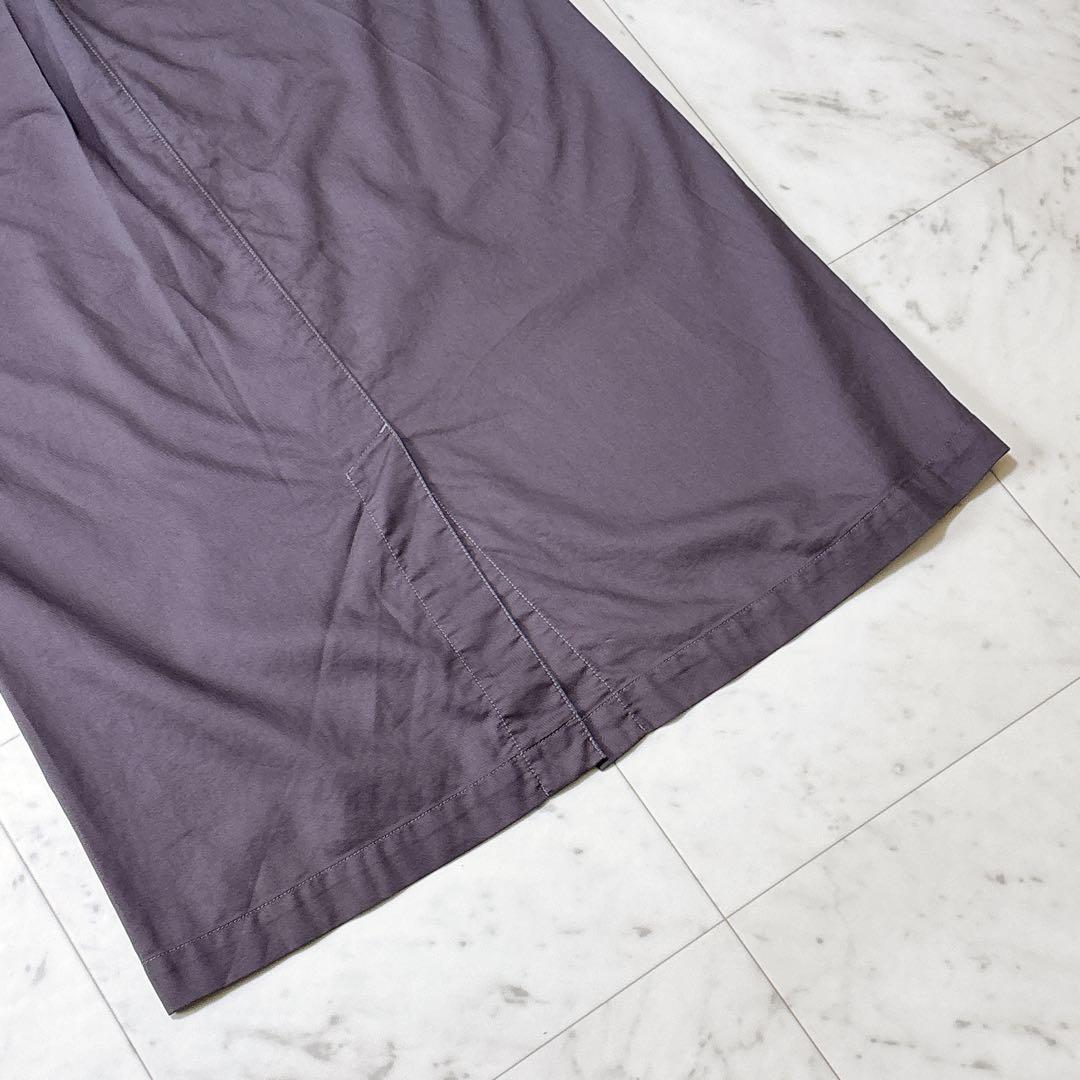 未使用 ルグラジック ロング丈 ワンピース サロペットスカート 綿 グレー