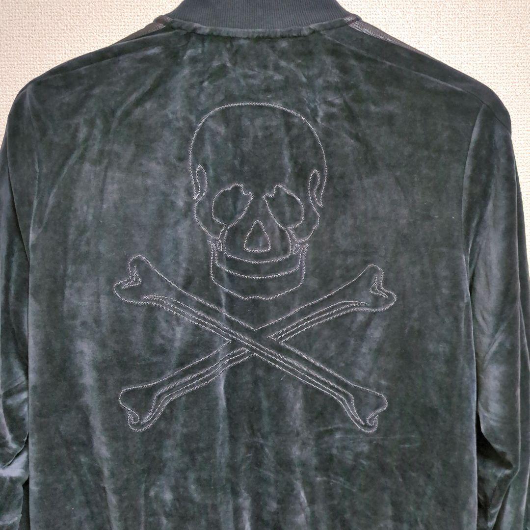 adidas アディダス セットアップ ベロア 黒 ドクロ M