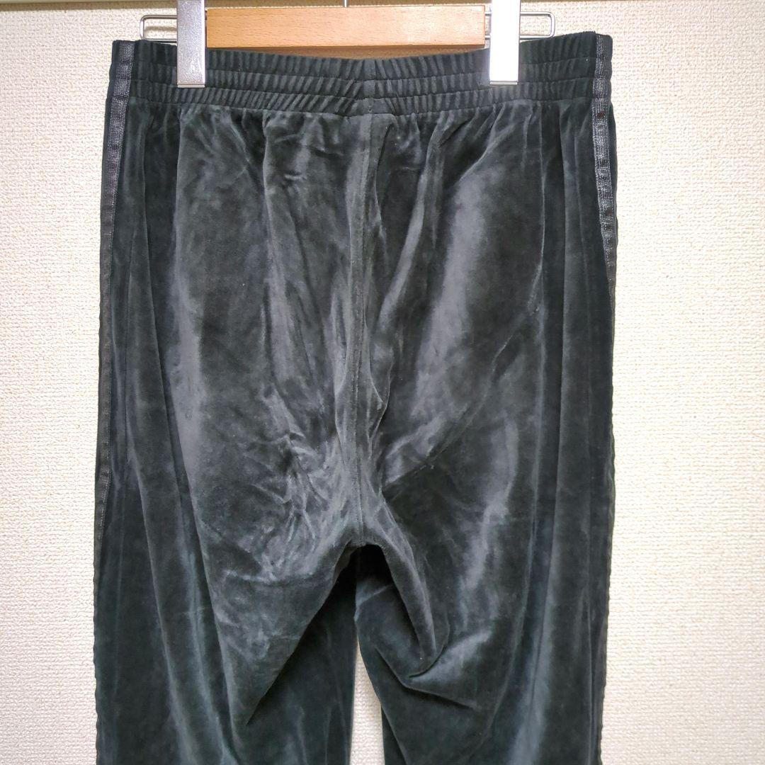 adidas アディダス セットアップ ベロア 黒 ドクロ M