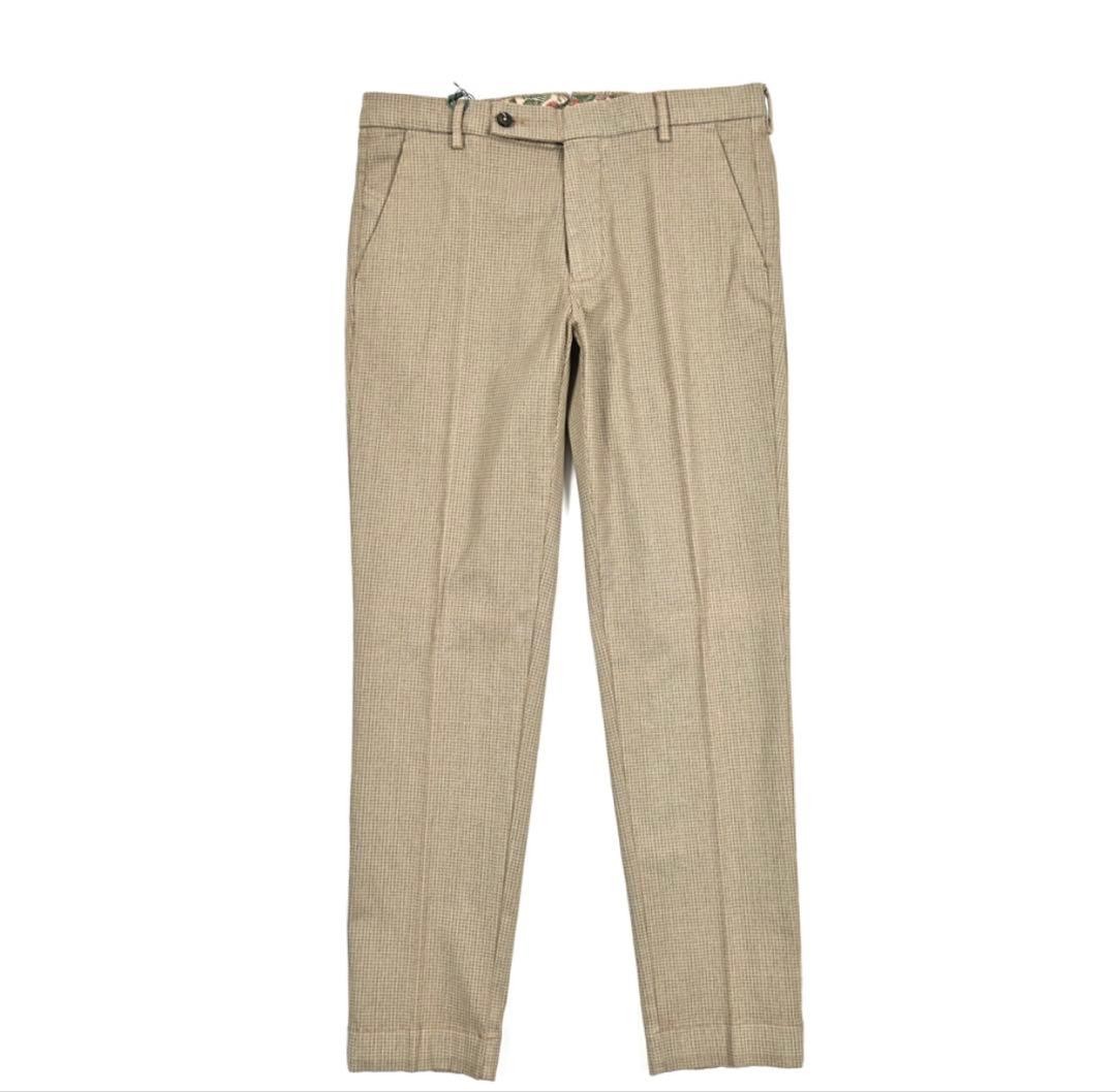 【極美品】ベルウィッチ BERWICH スラックス 秋冬 千鳥格子 48