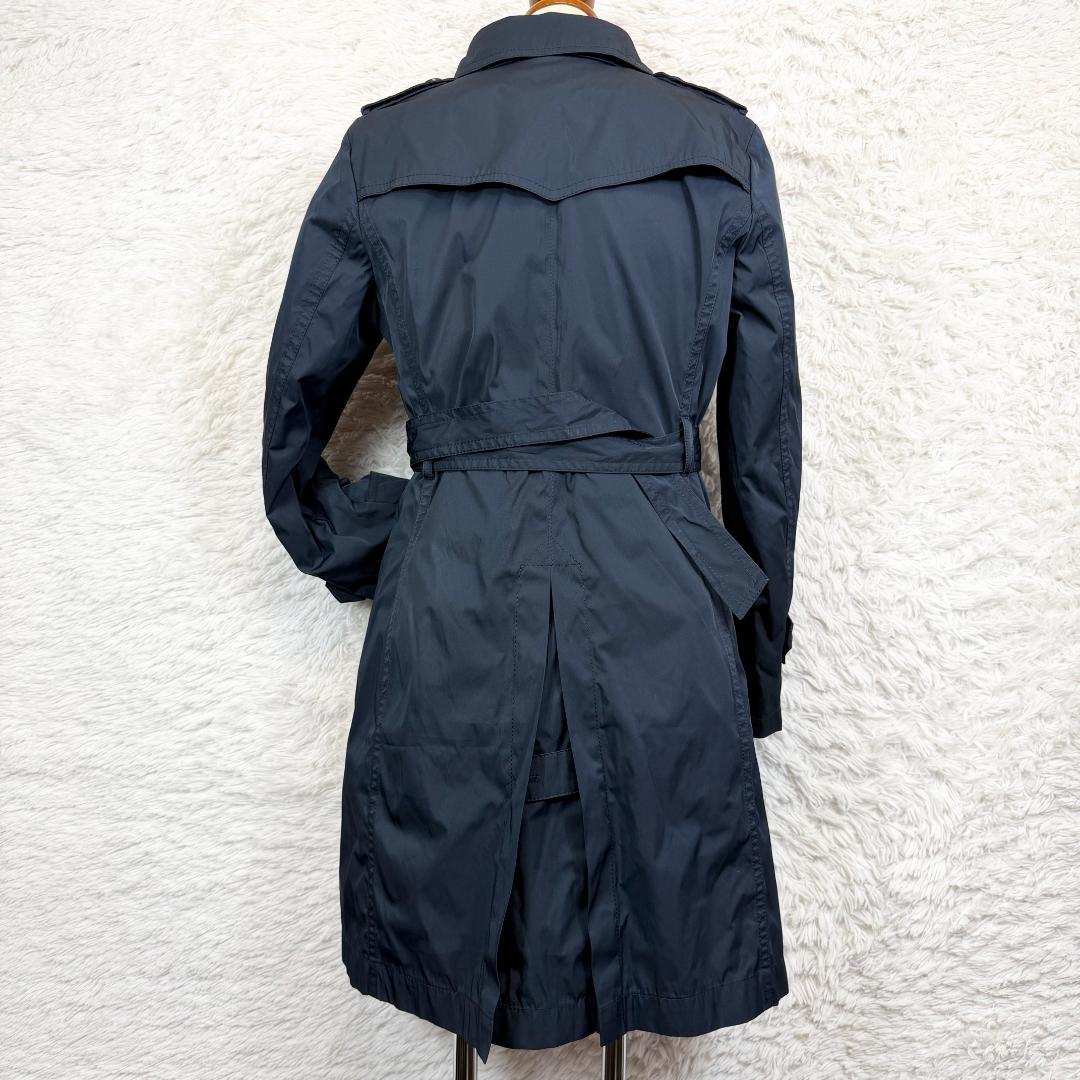 【美品】ICB トレンチコート ダウン 脱着可能ライナー付 ネイビー 11号