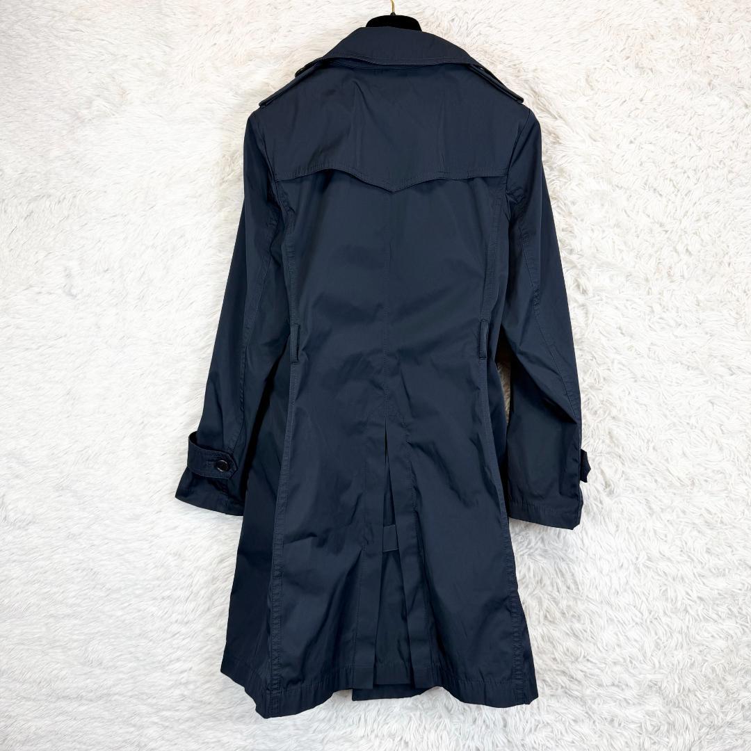【美品】ICB トレンチコート ダウン 脱着可能ライナー付 ネイビー 11号